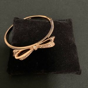 Fashionable Kate Spade Rose Gold Bow Bracelet